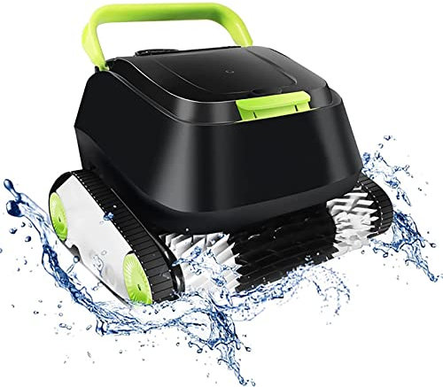 Nettoyeur de Piscine, Fond de Piscine sous l'eau, Robot d'aspiration Automatique des eaux usées 5000 mAh, Eau de Nettoyage d'étang à Poissons de Piscine, équipement de Traitement,