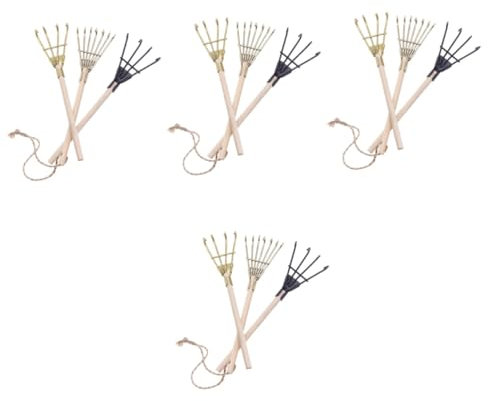 BESPORTBLE 12pcs Iron Rakes for Miniature Landscape Tools Decorative Rake Accessories for Incense Ash Smoothing