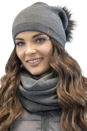 VIVISENCE Damen Winter Loop-Schal Eleganter Wärmendes Warmem Garn Vielseitig Winterschal Frauen Eleganten Doppelt Um Den Hals Tragbar Perfekt Kalte Wintertage Modell 7106