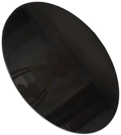 BVDHASDBT Runde Terrassen-Glastischplatte, runde Glasplatte, runde transparente Tischplatte aus gehärtetem Glas, gehärtete abgeschrägte Kanten, dicke gehärtete Fase, 43 cm dick