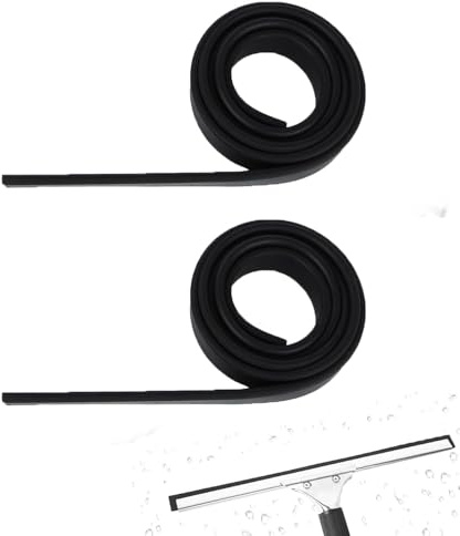 2 Piezas de Goma de Escobilla de Goma Inclinada, Recambio de Goma para Escobillas, Escobilla de Silicona, Goma de Repuesto para Escobilla de Goma, para Limpieza de Vidrio de Ventanas