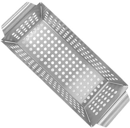 SEWOART Grillkorb Für Grillpfanne Für BBQ Outdoor Grillen Robust Und Langlebig Für Und Praktische Griffe