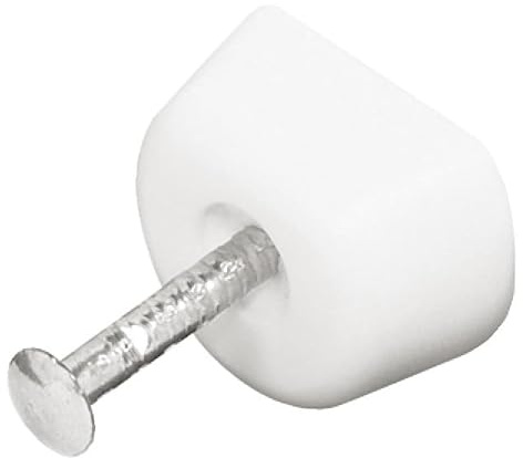 24 Pcs Shelf Pegs Plastic Shelf Support Pegs with Iron Nails White Shelf Support Pins for Glass or Wood Shelving Cabinet Wardrobe Fixing Brackets