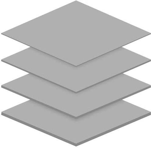 4 almohadillas térmicas de silicona de 12,8 W/mK, 100 x 100 x 0,5 mm/1 mm/1,5 mm/2 mm, almohadillas térmicas de rendimiento, reutilizables, almohadillas de silicona para disipadores de calor de PC