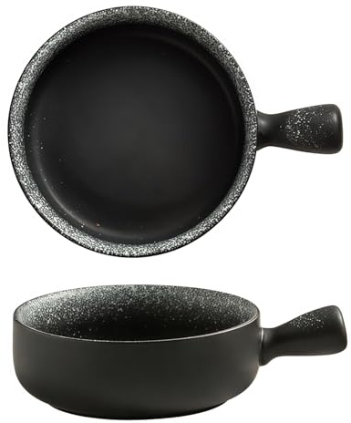 Jaamyears Suppenschüssel mit Griffen, Keramik-Zwiebel-Suppenschalen, 600 ml, Suppentasse, mikrowellen- und spülmaschinenfest