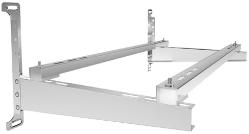 Support mural universel robuste en acier inoxydable pour mini climatiseurs sans conduit et systèmes de pompe à chaleur, supporte jusqu'à 450 kg pour une installation extérieure sécurisée