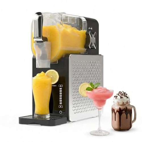 Macchina per Granite 1,9L Grande Capacità, RapidChill Tecnologia, 5 Programmi, Autopulizia, Silenziosa, Tutto-in-Uno per Slushie, Frappé, Milkshake, Cocktail, Facile da Pulire