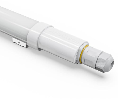 HOFTRONIC LED-Feuchtraumleuchte 60 cm für Innen- und Außenbereiche – 18 W, 2520 Lumen – 6500 K Tageslichtweiß – bis zu 23 Leuchten verkettbar – flimmerfrei – integrierte LED – R-Series Pro