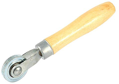Roller für Schlauch Reparatur, Qiilu Reifen Montier Werkzeug, Holzgriff Reparatur Rohrstich Punktion Patch Reifenrollenlager Tool Kit