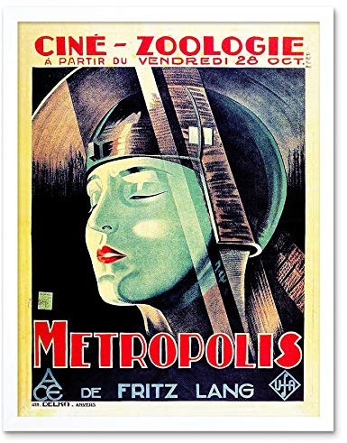 Wee Blue Coo Movie Film Metropolis Fritz Land Dystopian Future Vision France Art Print Framed Poster Wall Decor Kunstdruck Poster Wand-Dekor-12X16 Zoll