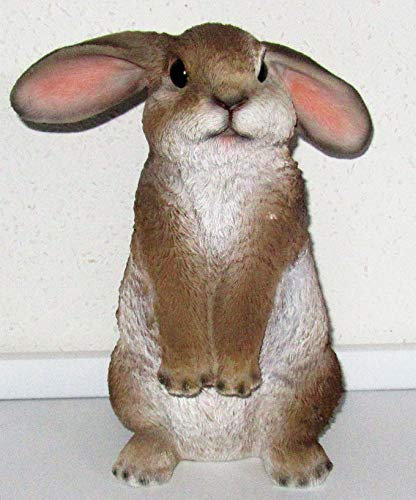 DEKO Dekofigur/Gartenfigur/Hase/Tierfigur/Garten Kunststein/Polyresin/frostfest/Ostern/Maße: 19 x 22,5 x 12 cm