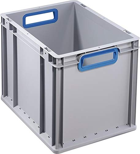 Allit 456735 EuroBox 432 400 x 300 x 320 mm offene Griffe in grau/blau