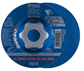 PFERD CC-Grind Solid SGP INOX Schleifscheibe 125 mm