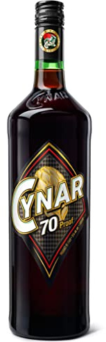 Cynar - 70 Proof, 1 L, Liquore Amaro a Base di Carciofo ed Erbe, 35% Vol