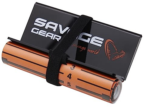 Savage Gear Measure Up Roll 13 x 130 cm – Mètre Ruban pour Poissons prédateurs, toise pour mesurer Le brochet, Le Sandre et la Perche