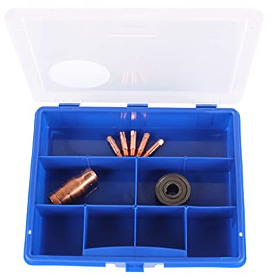 WELDINGER Fülldrahtset Drahtführungsrolle TYP W 0,8/0,9 mm + Gasdüse Fülldraht + 5 x Stromdüse 0,9 mm