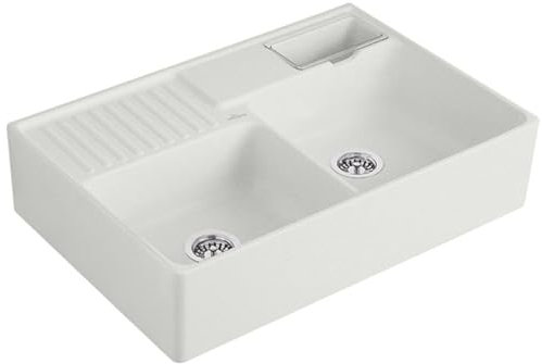 Villeroy & Boch Spülstein Doppelbecken Steam - 6323 91 SM Keramikspüle
