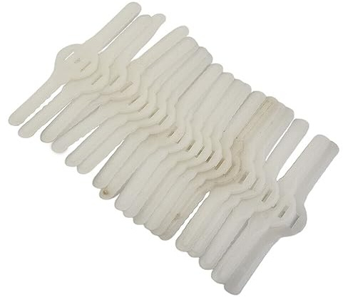 Plastic Grass Trimmer Blades, Grass Trimmer Replacement Blades, 135 mm Cordless Strimmer Blades, for Lawn, Garden, Orchard, Woods, or Pastoral, Cordless Lawn Mower Cutting (White(50 Pack))