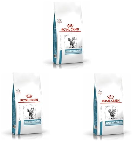 Veterinary Sensitivity Control | Trockenfutter für Katzen | 3 x 400 g | Royal Canin | Diät-Alleinfuttermittel | Zur Minderung von Ausgangserzeugnis- und Nährstoffintoleranzerscheinungen | 3er Pack