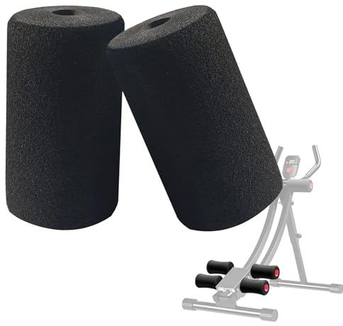 2 almohadillas de espuma para pies, almohadillas de repuesto para rodillo de entrenamiento, piezas de pie para banco de inversión, extensión de piernas, banco de pesas (160 mm)