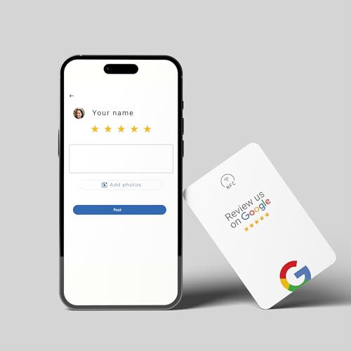 Online-Bewertung NFC Tag Visitenkarte/Smartcard/Tapcard Tap mit Bewertung QR-Code für Online-Bewertungen