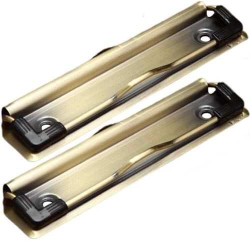 Abbdbd 2 Stück Montierbare Klemmbrett-Clips, Metall-klemmbretter, Dokumentenablage-Clips Für Büro, Schulbedarf