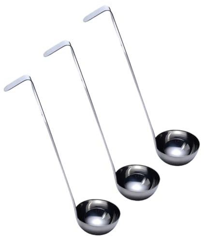 Alipis 3stücke Teiliges Suppenkellen Hochwertige Ergonomische Für Suppen Und Saucen Für Catering Und Familienessen Spülmaschinenfest