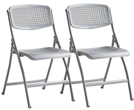 AJYBYUKJ Klappstühle mit Rückenlehne, Klappstühle aus Rattan-Kunststoff und Stabiler Klapphocker für die Küche im Freien, Geschäfte und Cafés Beauty Comes