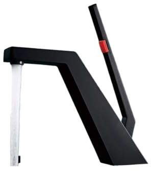 Grifo de baño de latón, diseño moderno personalizado, grifo de lavabo de doble control frío y caliente con un solo orificio y un solo mango(Matte Black)