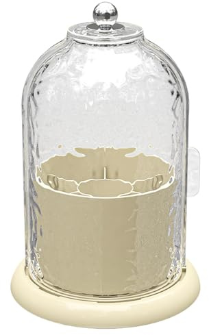 Porte-brosse à dents couvert pour salles de bains, support de brosse à dents dissimulé avec couvercle, support rotatif pour pinceaux de maquillage, organisateur de brosse à dents avec couvercle