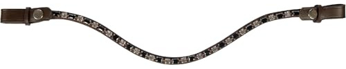 HKM Amazing Stirnband, Braun/Schwarz, Vollblut