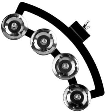 Hi Hat Tamburin Handglocke Rassel Metall Hand Handheld Percussion Instrument für Komponisten Party Sänger - S