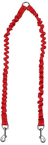 KFGISD, Dubbelt hundkoppel, rött hundkoppel, dubbelt hundkoppel, elastiskt koppel for två hundar, splitter for hundar,Hundkoppel