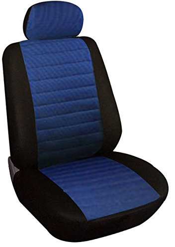 WOLTU Coprisedile Copertura Anteriore Singolo Universale per Auto Macchina Seat Cover Protezione per Sedile di Poliestere Blu