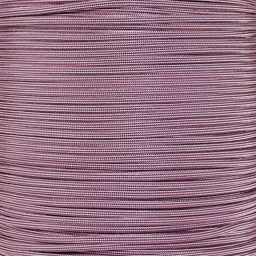 Paracord Planet 3 m Stränge von 550 Typ III, 7 Stränge, Paracord (Rose Pink mit schwarzen Streifen, 3 m)