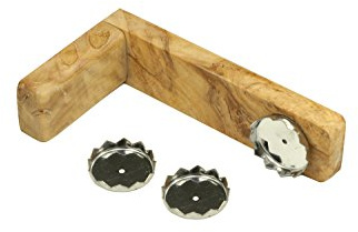 D.O.M. Magnetseifenhalter aus Olivenholz mit 3 Seifenplättchen