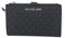 Michael Kors Damen Jet Set Travel Double Zip Wristlet-Signature Handgelenk, Schwarzes PVC 2