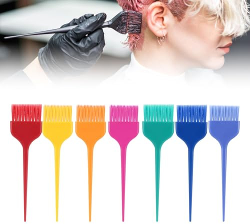 Hair Dye Brush Set, 7Pcs XL Size Professional Hairdressing Tinting Brush Color Applicator Hair Coloring Brush Hairdressing Brush Hair Coloring Tool Kit for Salon Barber Hair Coloring