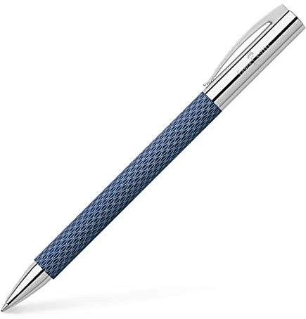 Faber-Castell 147125 - Dreh-Kugelschreiber, Ambition OpArt Deep Water, 1 Stück