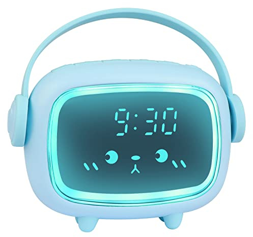 Ayybboo Digitaler Kinderwecker für Jungen Und Mädchen 4–16 Jahre | Multifunktionaler Wecker Kinder mit Bunten Lichtern und Schlummerfunktion,Geeignet für Schlafzimmer, Kinderzimmer, Schulzeit