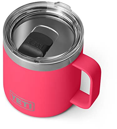 YETI - Rambler - Taza de acero inoxidable, aislada al vacío con tapa MagSlider, 414 ml, rosa