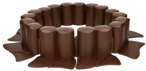 KOTARBAU® Palizzata da giardino, 100 mm x 3,02 m, per delimitare prati e marciapiedi (marrone)