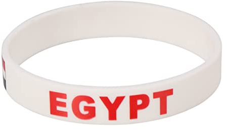 OHPHCALL 6stücke Silikonarmbänder Länderarmband Aus Hochwertigem Silikon Länderflaggenarmband Für Sport Und Spiele Ägypten