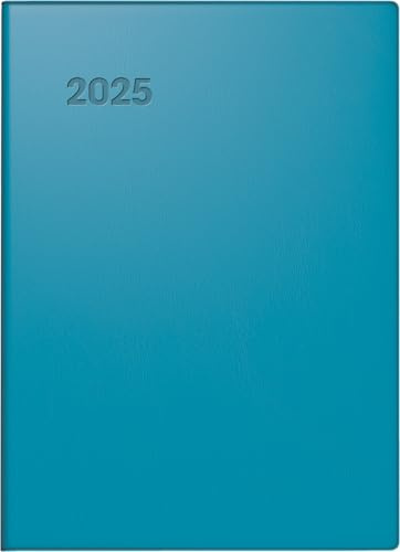 BRUNNEN Taschenkalender Modell 731 (2025), 2 Seiten = 1 Woche, A6, 144 Seiten, Kunststoff-Einband, petrol