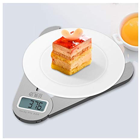 DDKYHU Balance de Cuisine numérique Pliable, électronique, Portable, Outil de Cuisson de gâteaux ménagers, Balance Alimentaire de précision 5KG/1G