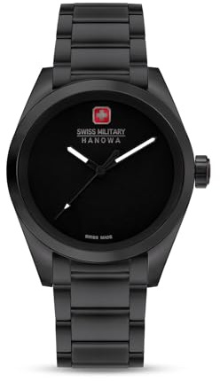 Swiss Military Hanowa SMWGG0003530 Herrenuhr Dark Matter All Black Quarz Saphirglas