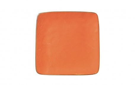 Generico Novità Home Mediterraneo - Piatto Quadrato per Pane in Gres Arancione