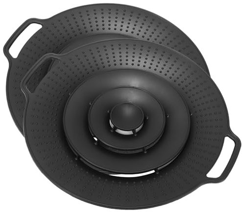 Protección Contra Sobrecocción y Salpicaduras De Silicona, 2 Unidades, Aptas Para Lavavajillas y Microondas, 15 – 25 Cm De Diámetro, Tapa De Olla Para Proteger Contra La Sobrecocción