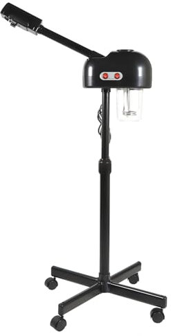 Ozono, vaporizzatore per sauna facciale, 220 V, mobile Vapozon, ozono, vaporizzatore per salone, spa, sauna facciale, vaporizzatore, nero, altezza regolabile, per idratare e curare la pelle