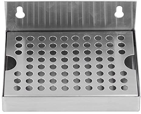 SWAYVES Kegerator Beer Drip Trays, Wall Mounted Stainless Steel Keg Drip Tray Beer Tower Drip Pan for Office Coffee Shop Bar Home Teahouse